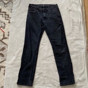 Relaxed Straight-Fit Stretch Denim Jeans